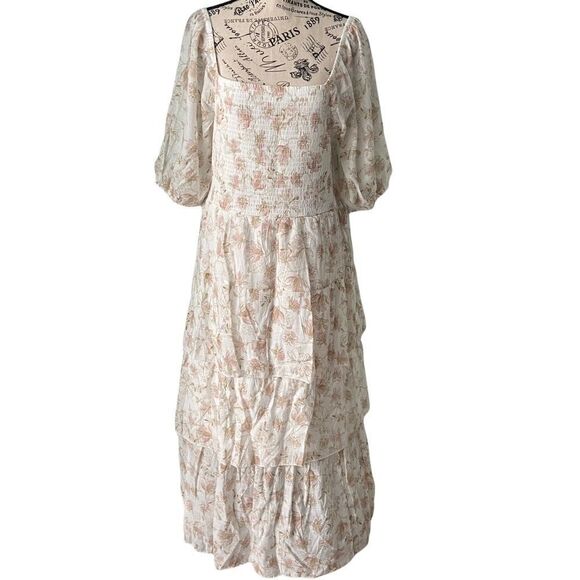 NWT Kings Road Maxi Bohemian Floral Dress in Size XL - Picture 2 of 8